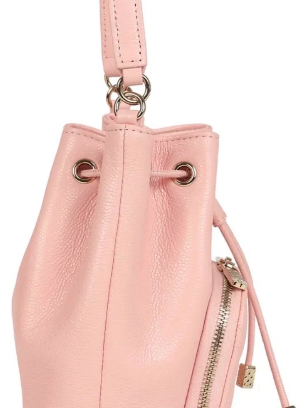 CHANEL 2025 NWT Pink Quilted Mini Bucket Bag with Gold Hardware